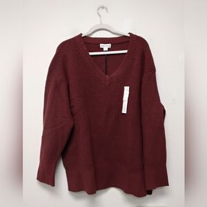 Womens V-Neck Sweater Size 1X #390-391